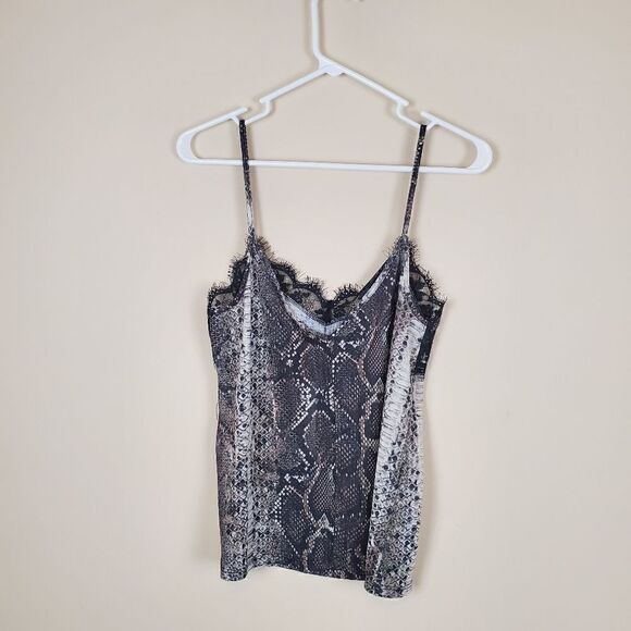 Zara Trafaluc Snake Skin Lace Camisole Tank Size small - Picture 4 of 7